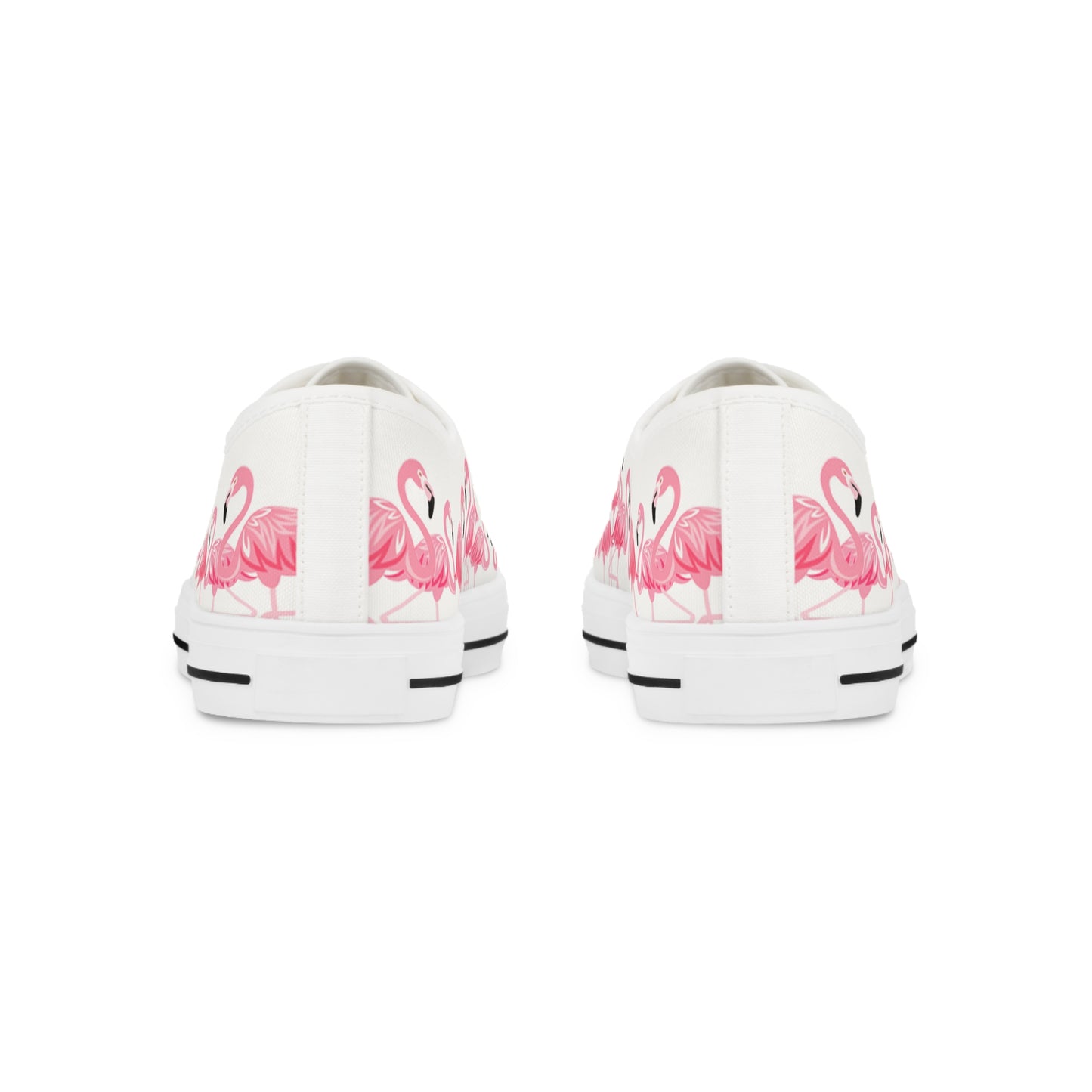 Pink Flamingo Low Tops - Men's White