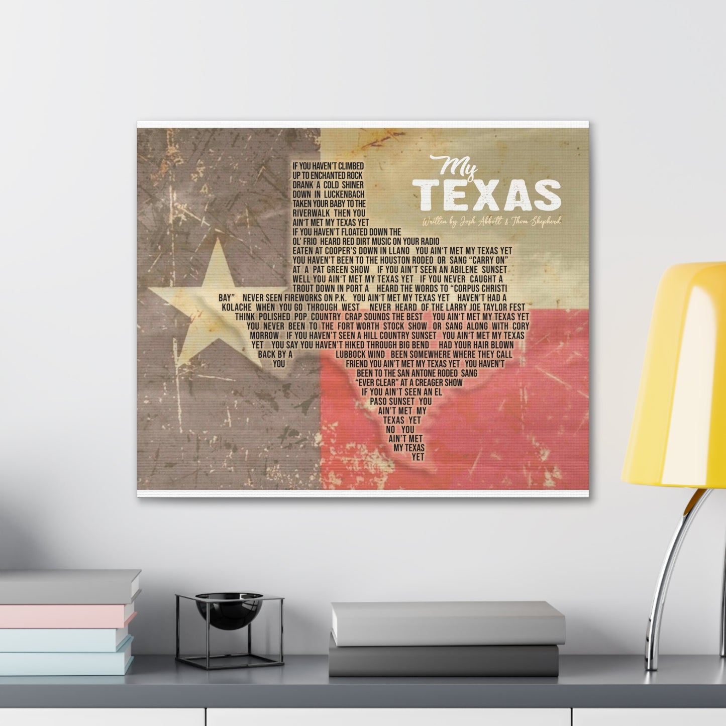 My Texas Canvas Print - Flag