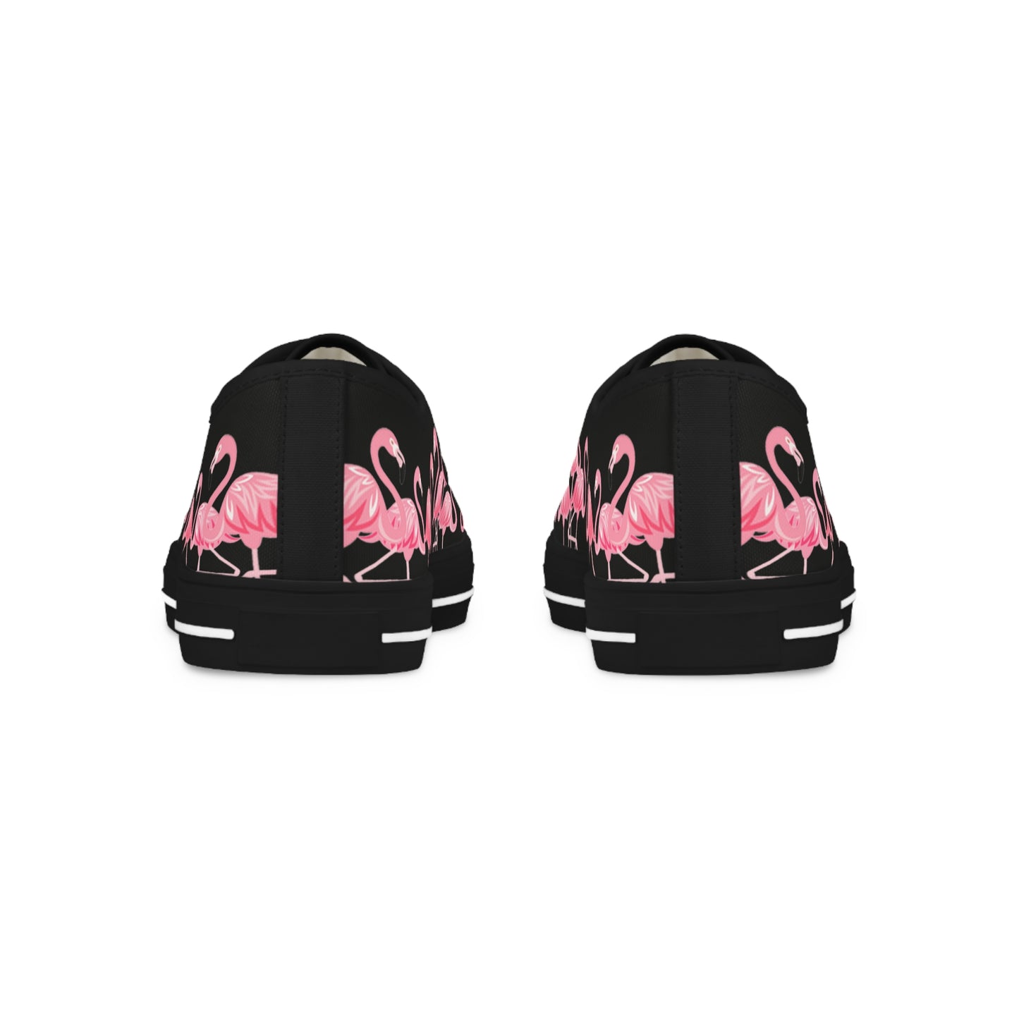 Pink Flamingo Low Tops - Men's Black