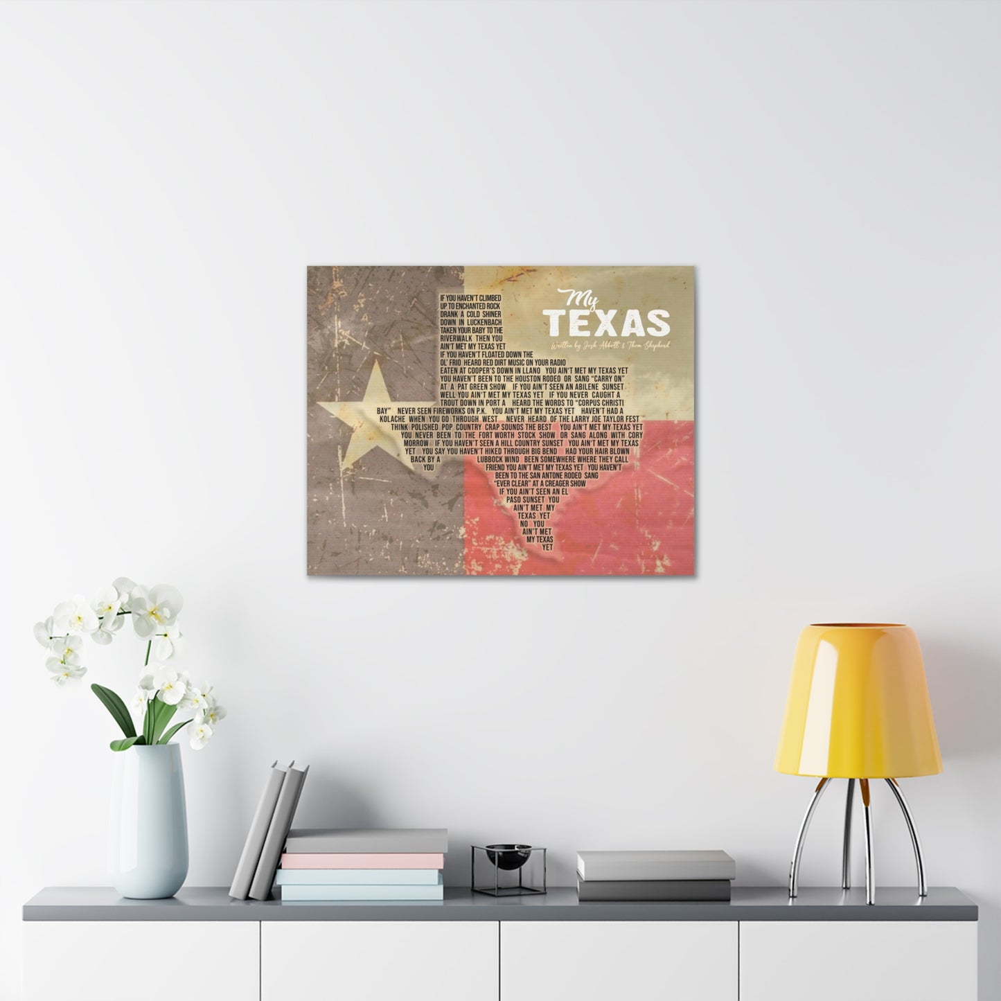 My Texas Canvas Print - Flag