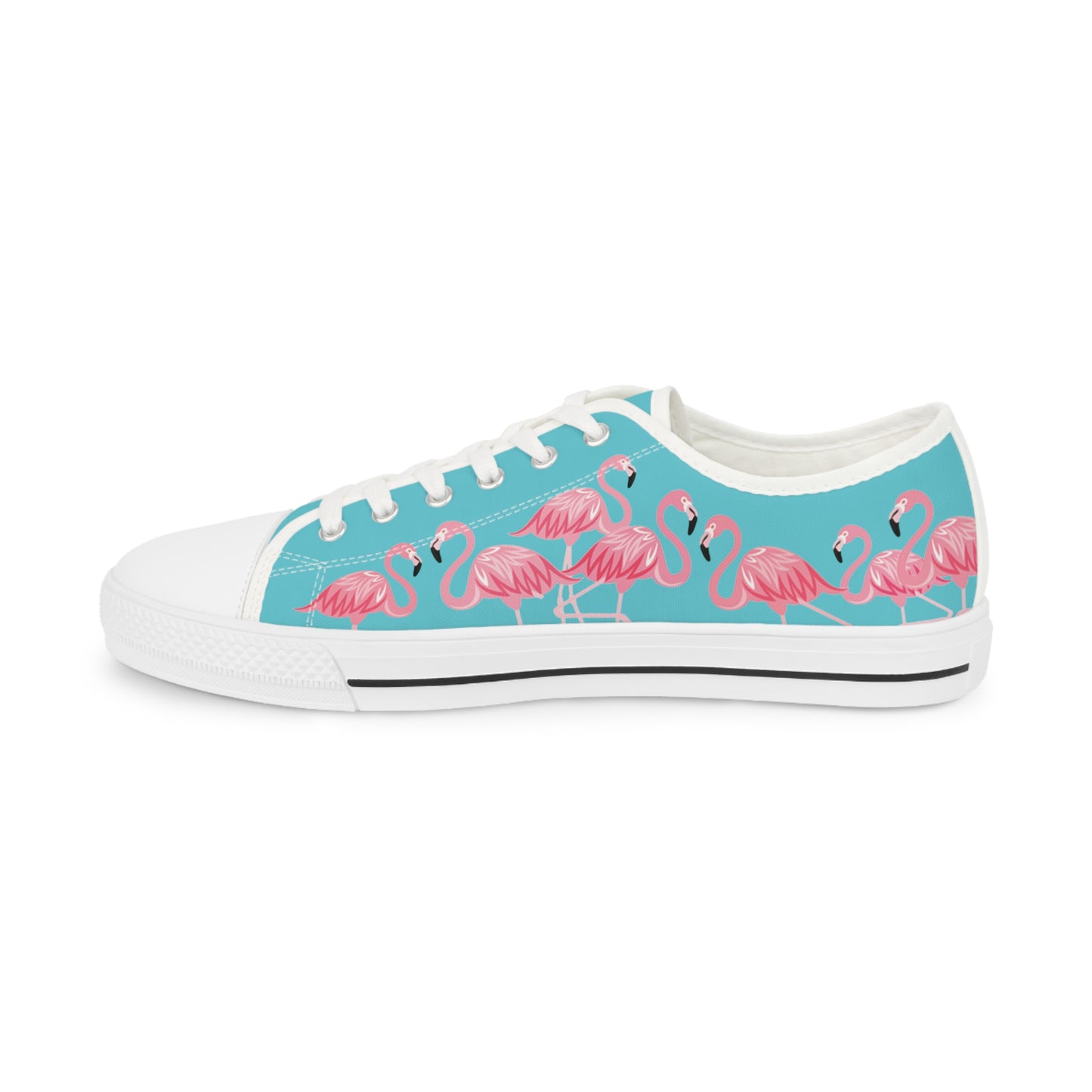 Pink Flamingo Low Tops - Men's Turquoise
