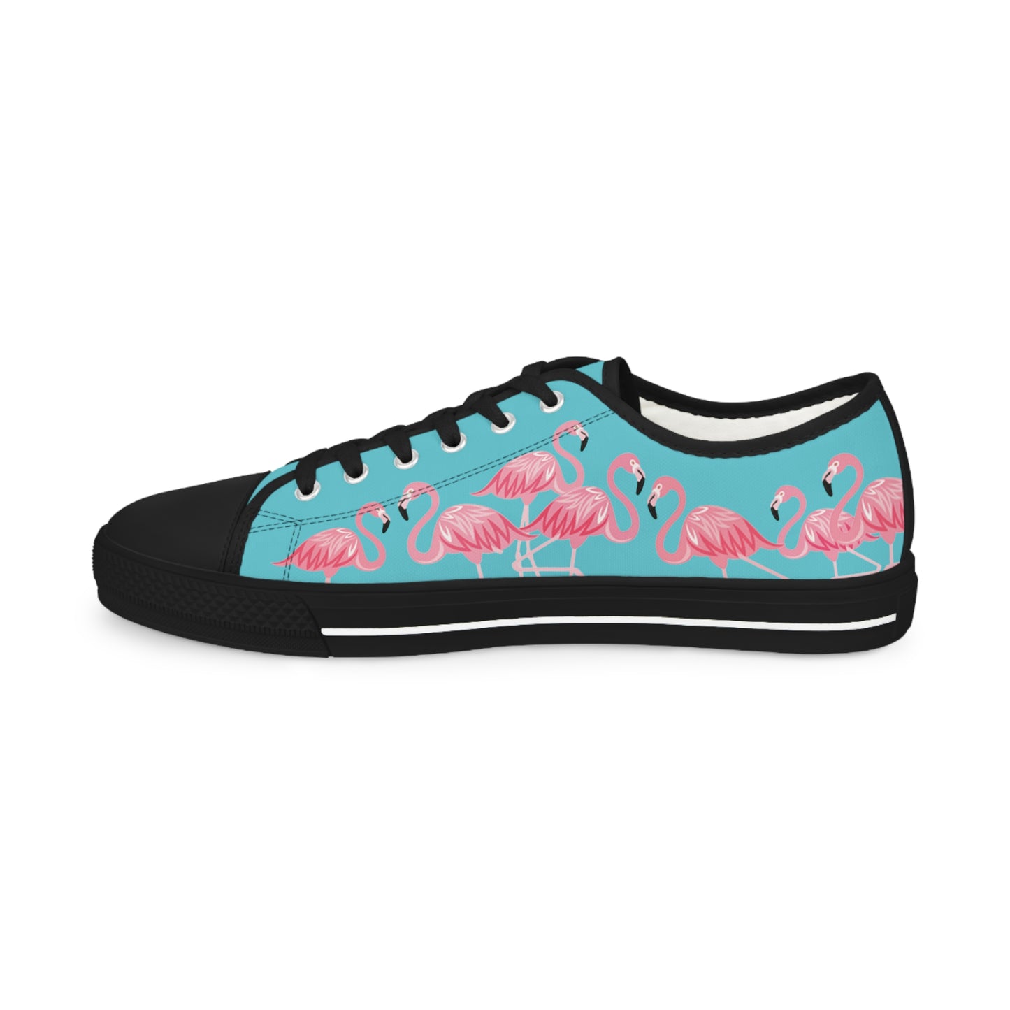 Pink Flamingo Low Tops - Men's Turquoise