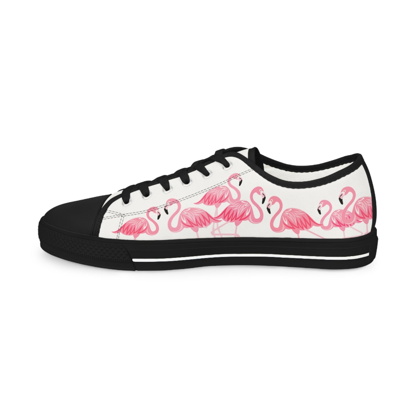 Pink Flamingo Low Tops - Men's White