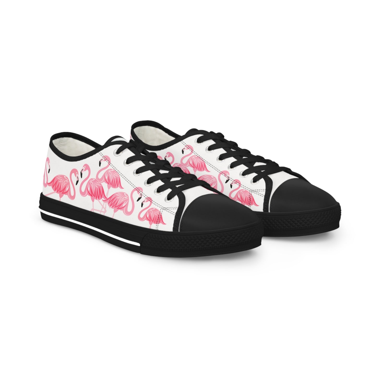 Pink Flamingo Low Tops - Men's White