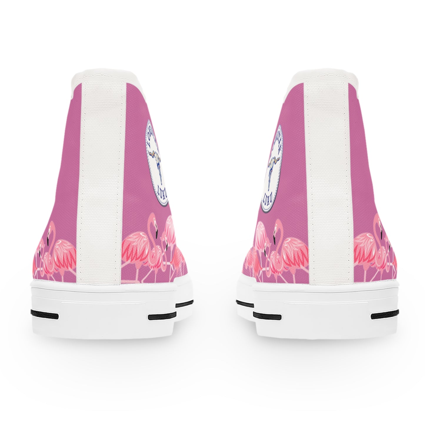 Pink Flamigo High Tops - Women's Pink