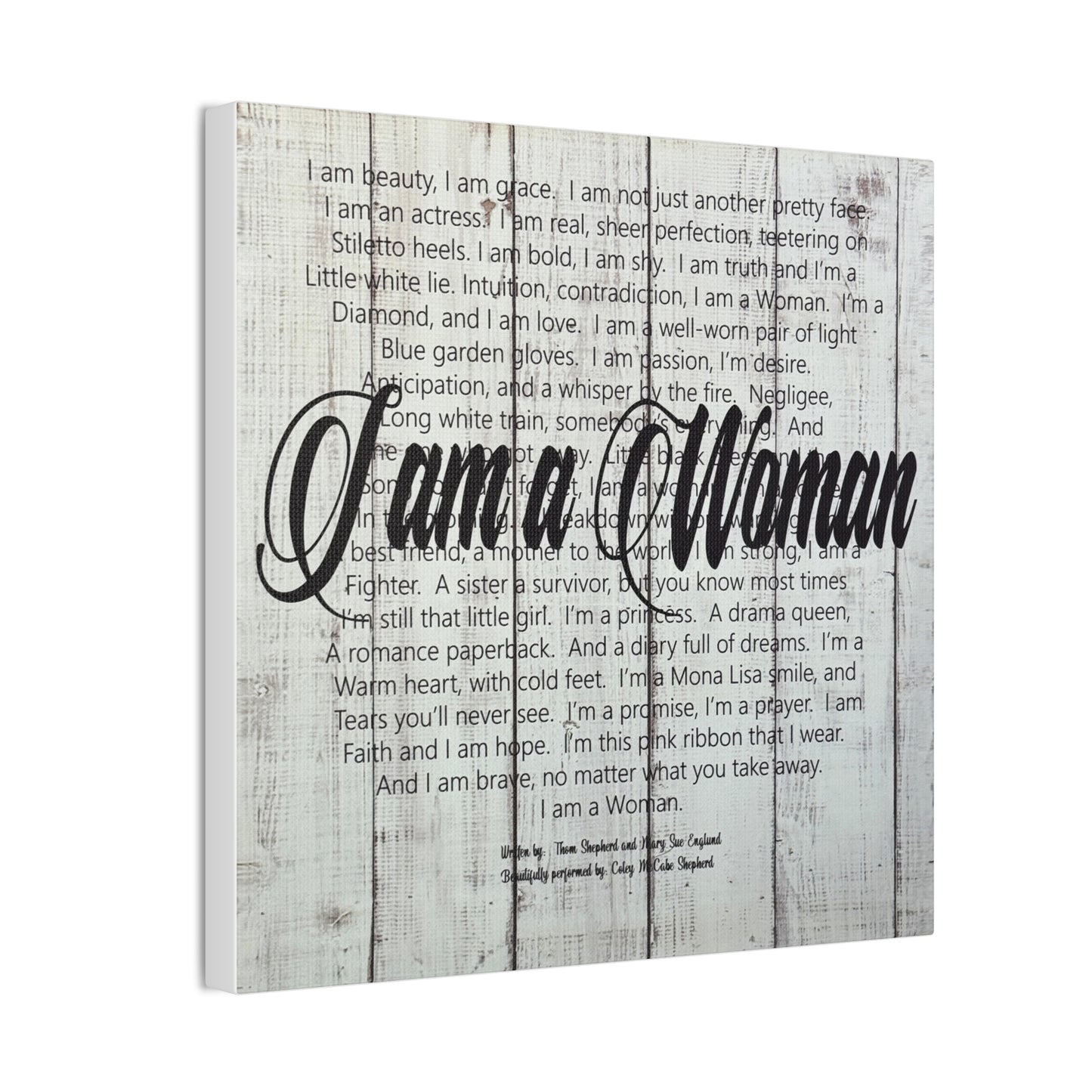 I Am a Woman Canvas Wall Art