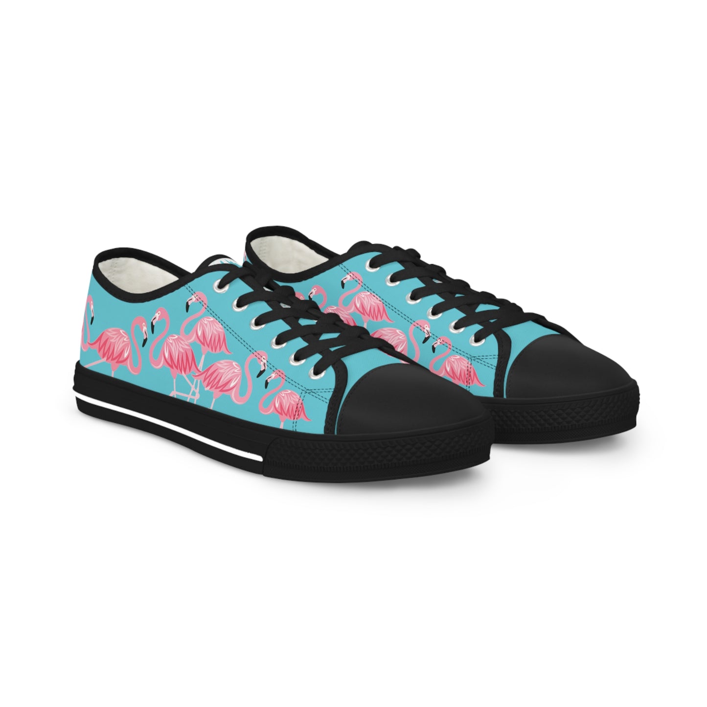 Pink Flamingo Low Tops - Men's Turquoise