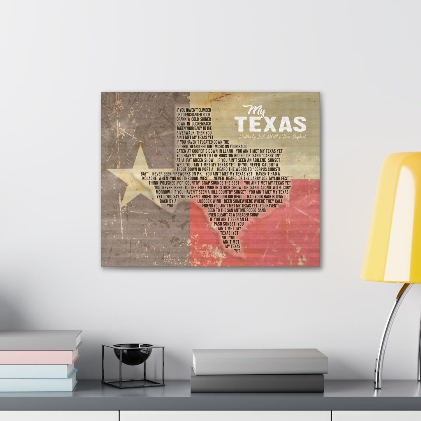 My Texas Canvas Print - Flag