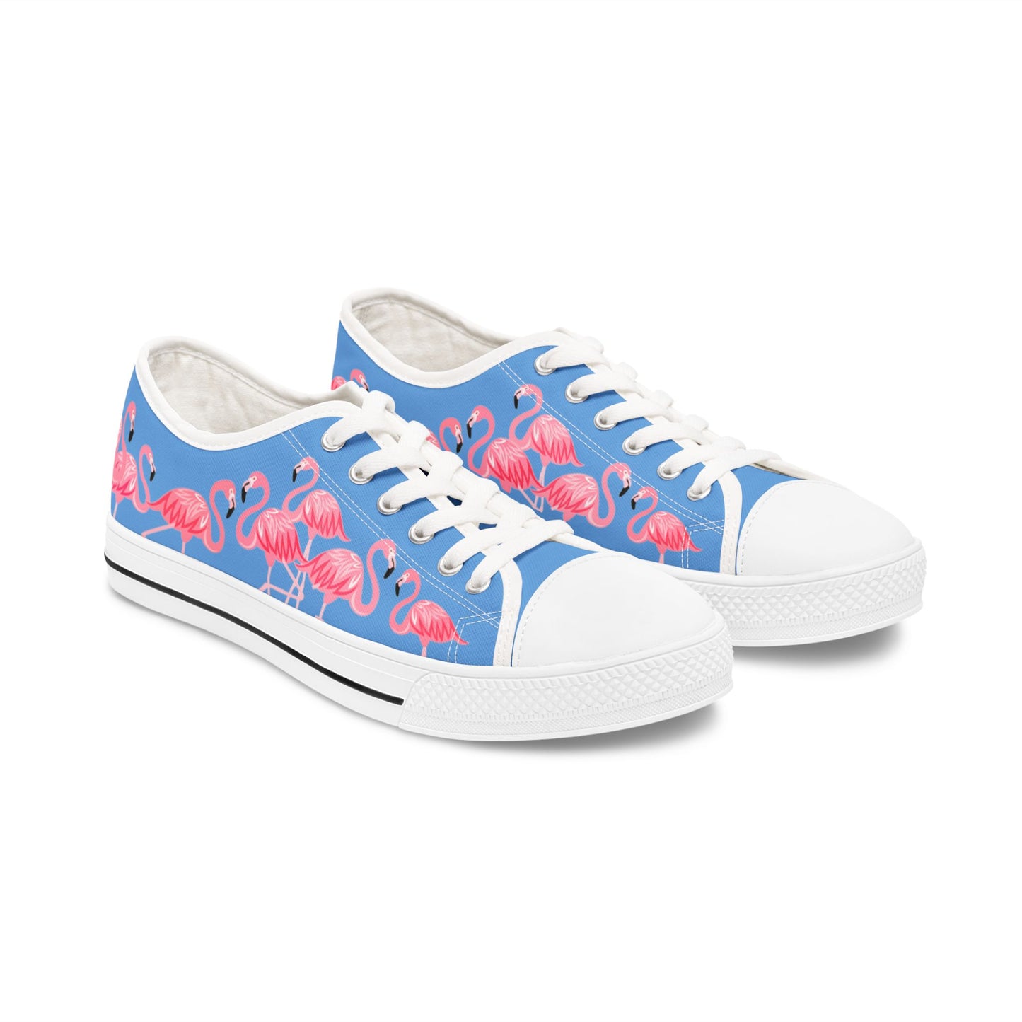 Pink Flamingo Low Top Sneakers - Women's