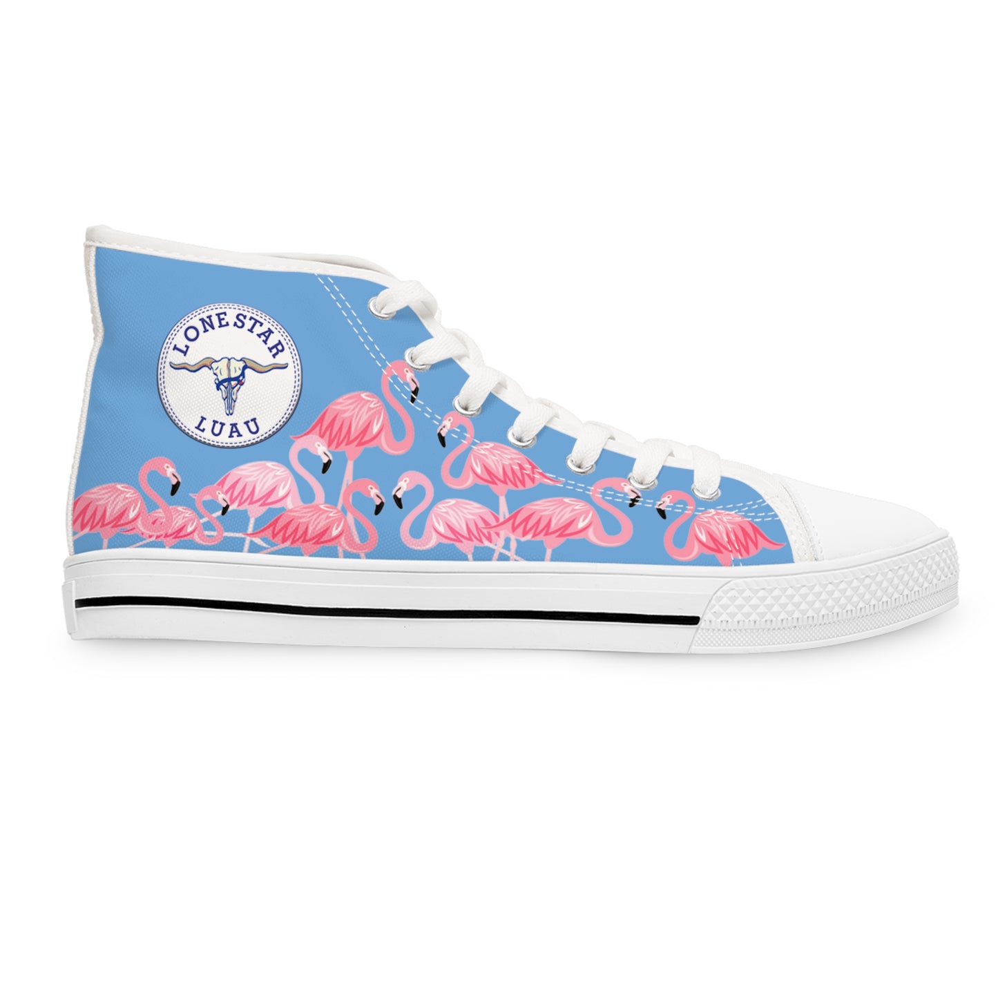 Pink Flamigo High Tops - Women's