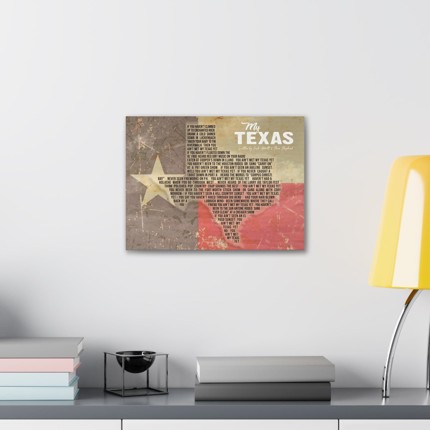 My Texas Canvas Print - Flag