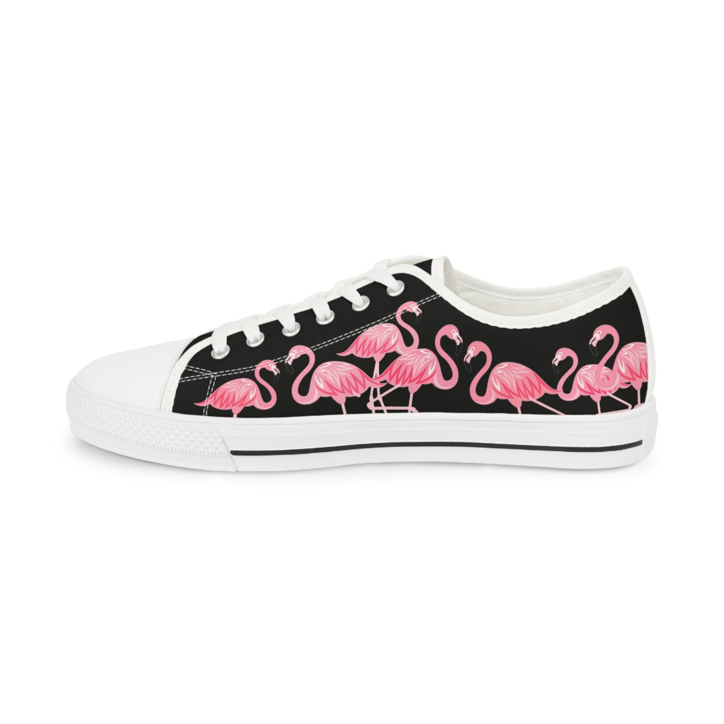 Pink Flamingo Low Tops - Men's Black