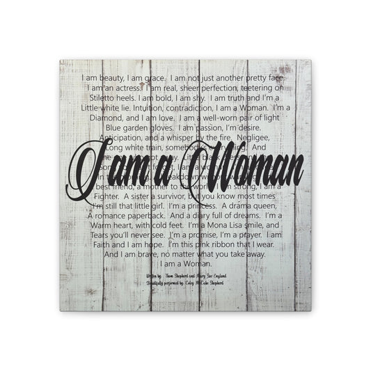 I Am a Woman Canvas Wall Art