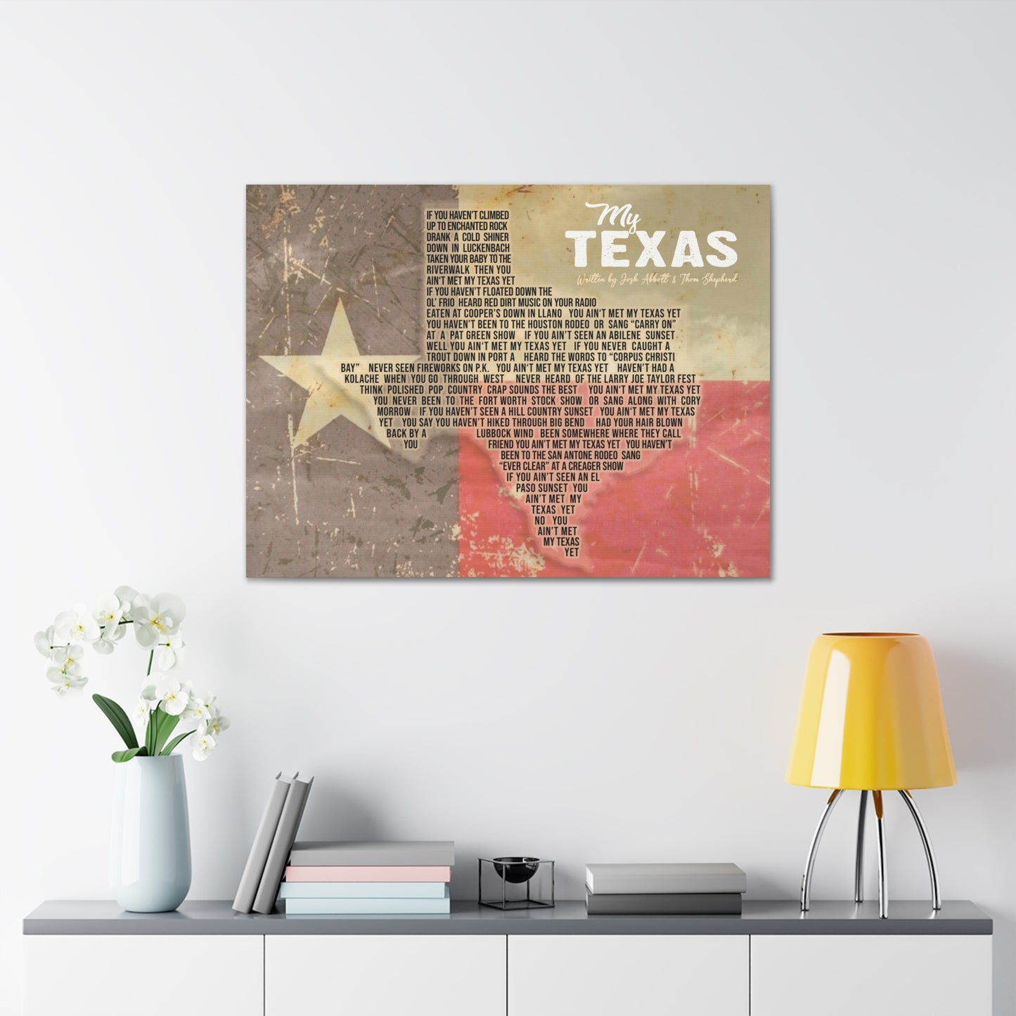 My Texas Canvas Print - Flag