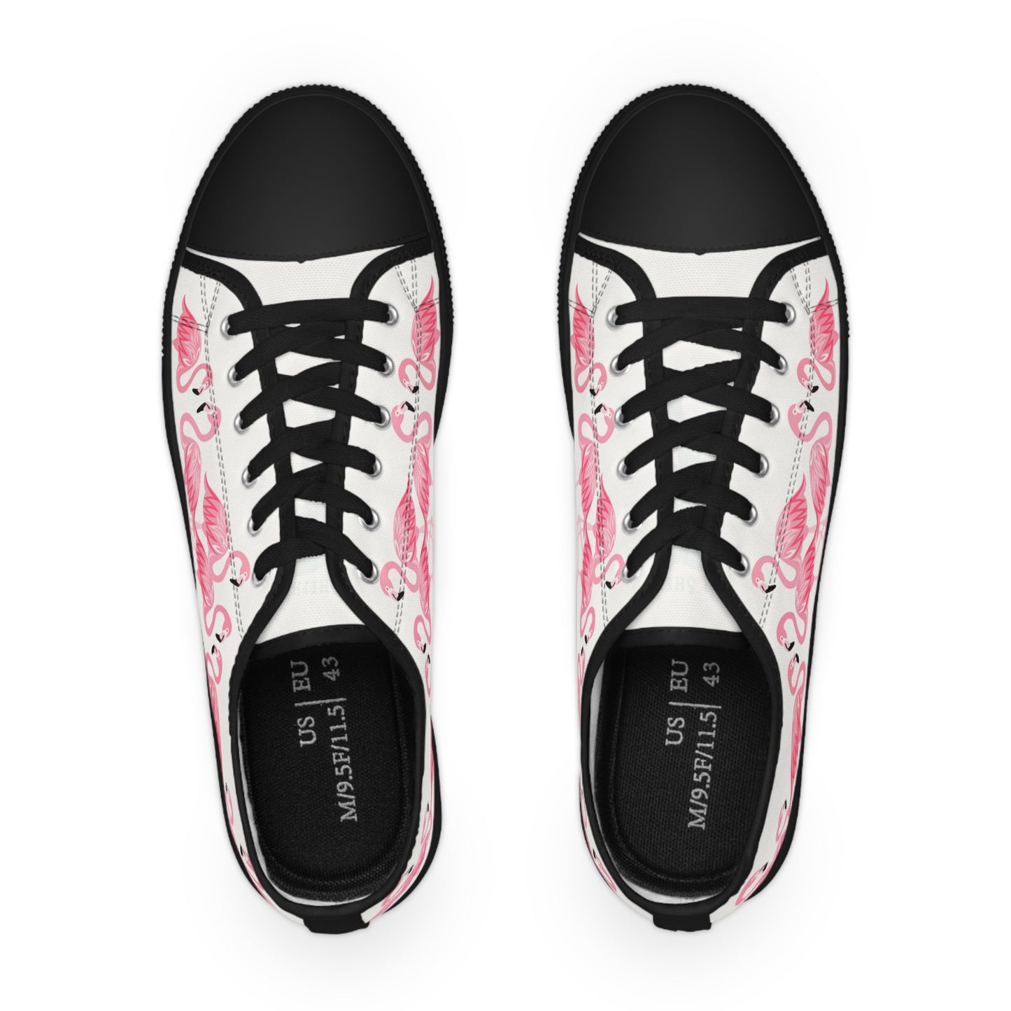 Pink Flamingo Low Tops - Men's White