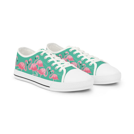 Copy of Pink Flamingo Low Tops - Men's Seafoam Green