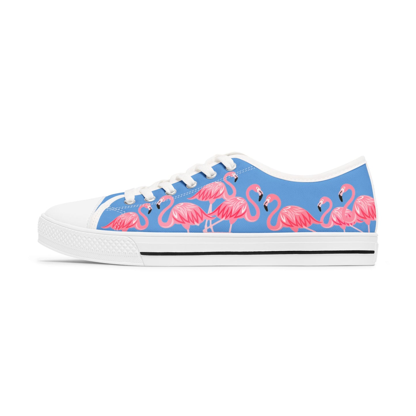 Pink Flamingo Low Top Sneakers - Women's