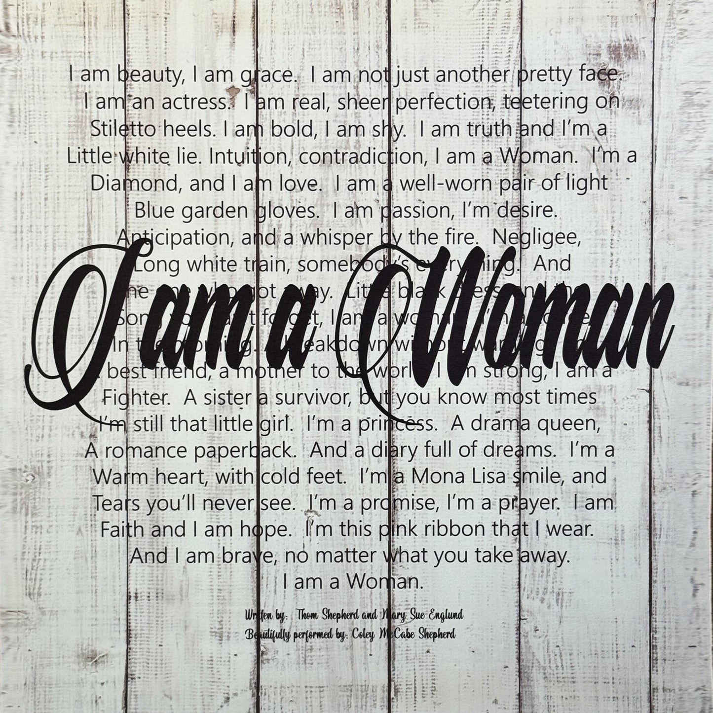 I Am A Woman Canvas Print (SALE)
