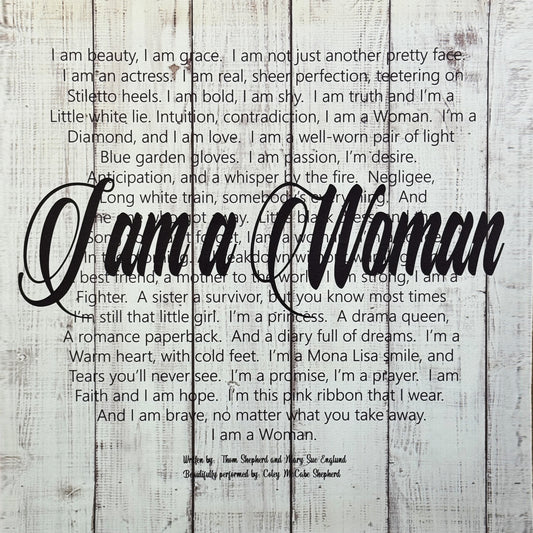I Am A Woman Canvas Print (SALE)