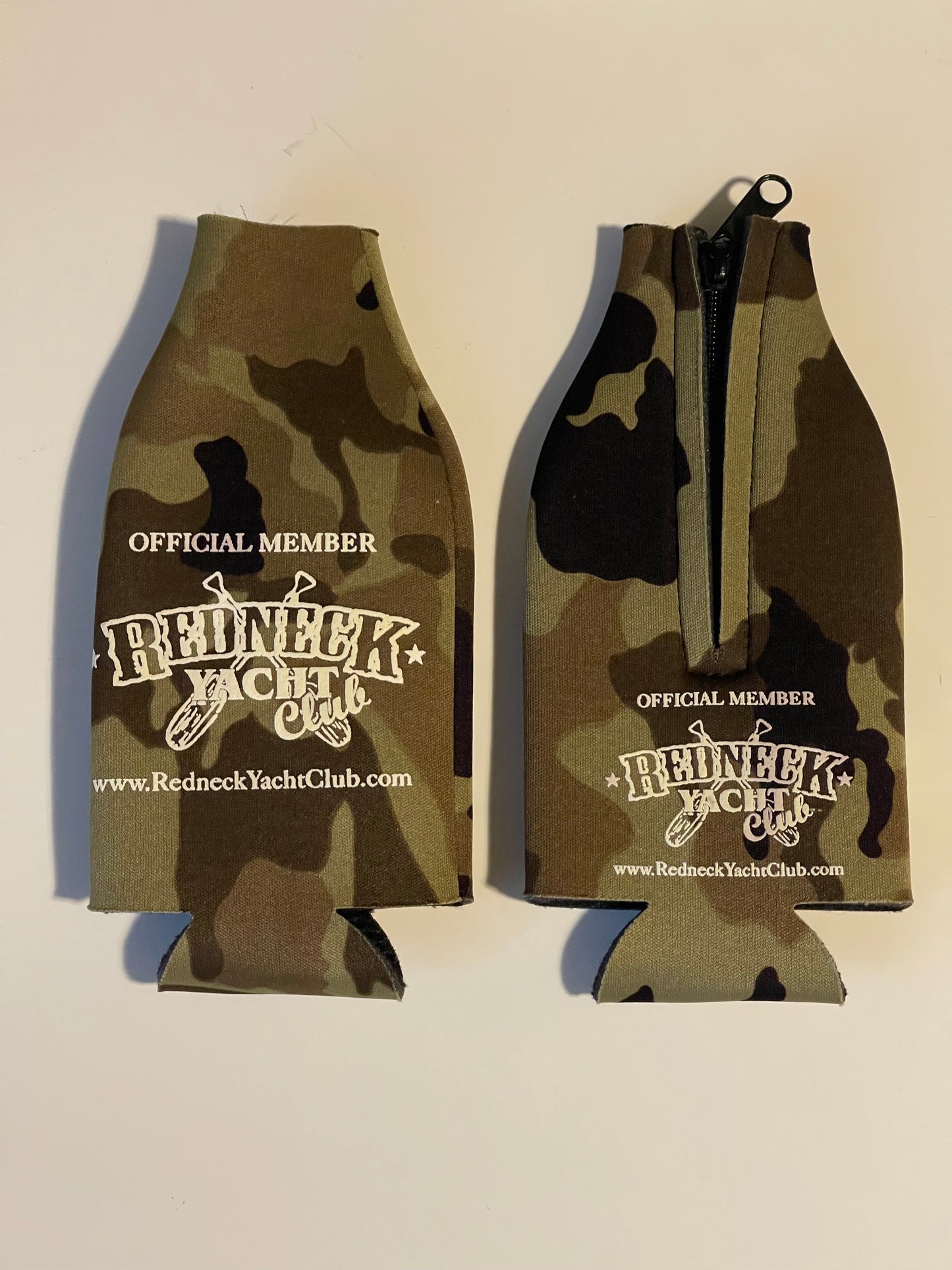 Redneck Yacht Club Zipper Koozie